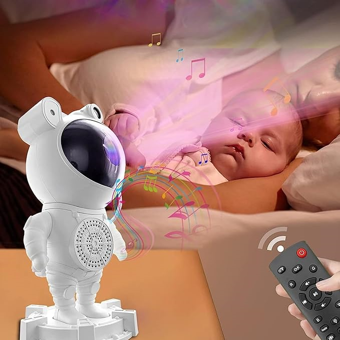 Proyector Astronauta con Luz Nocturna de Galaxia