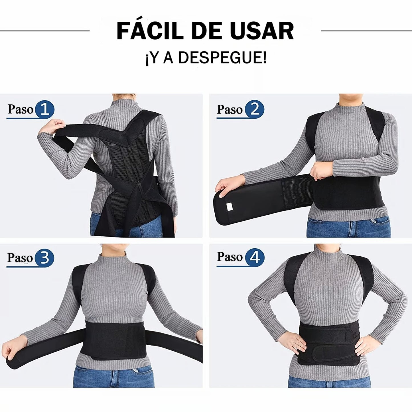CORRECTOR DE POSTURA CON CINTURON